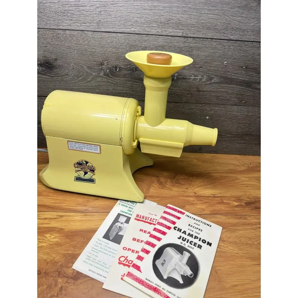 VTG Champion Juicer 1/3 HP Heavy Duty Motor Model G5-NG-853S ~tested Working